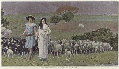 Daphnis und Chloe von Jean Leon Gerome von Jean Leon Gerome